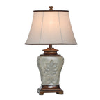 Lampe de table StyleCraft Magonia – Crème, blanc cassé avec finition dorée antique