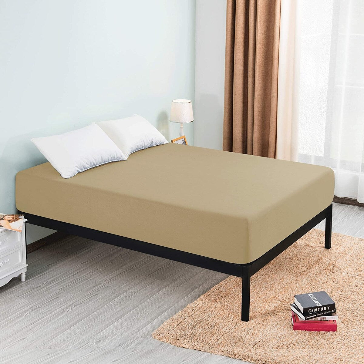 Drap-housse à poche profonde en microfibre de qualité supérieure Subrtex de 15 pouces
