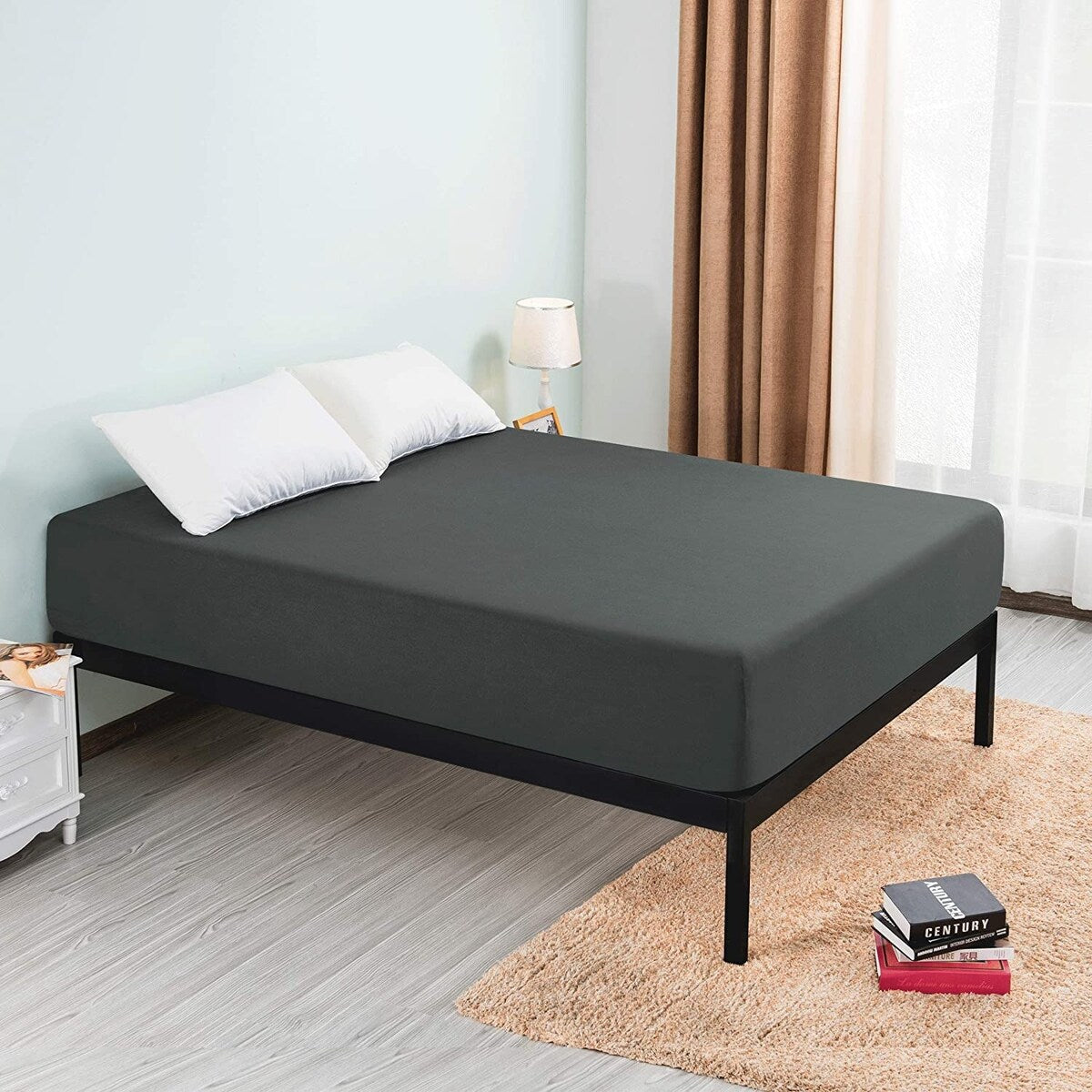 Drap-housse à poche profonde en microfibre de qualité supérieure Subrtex de 15 pouces