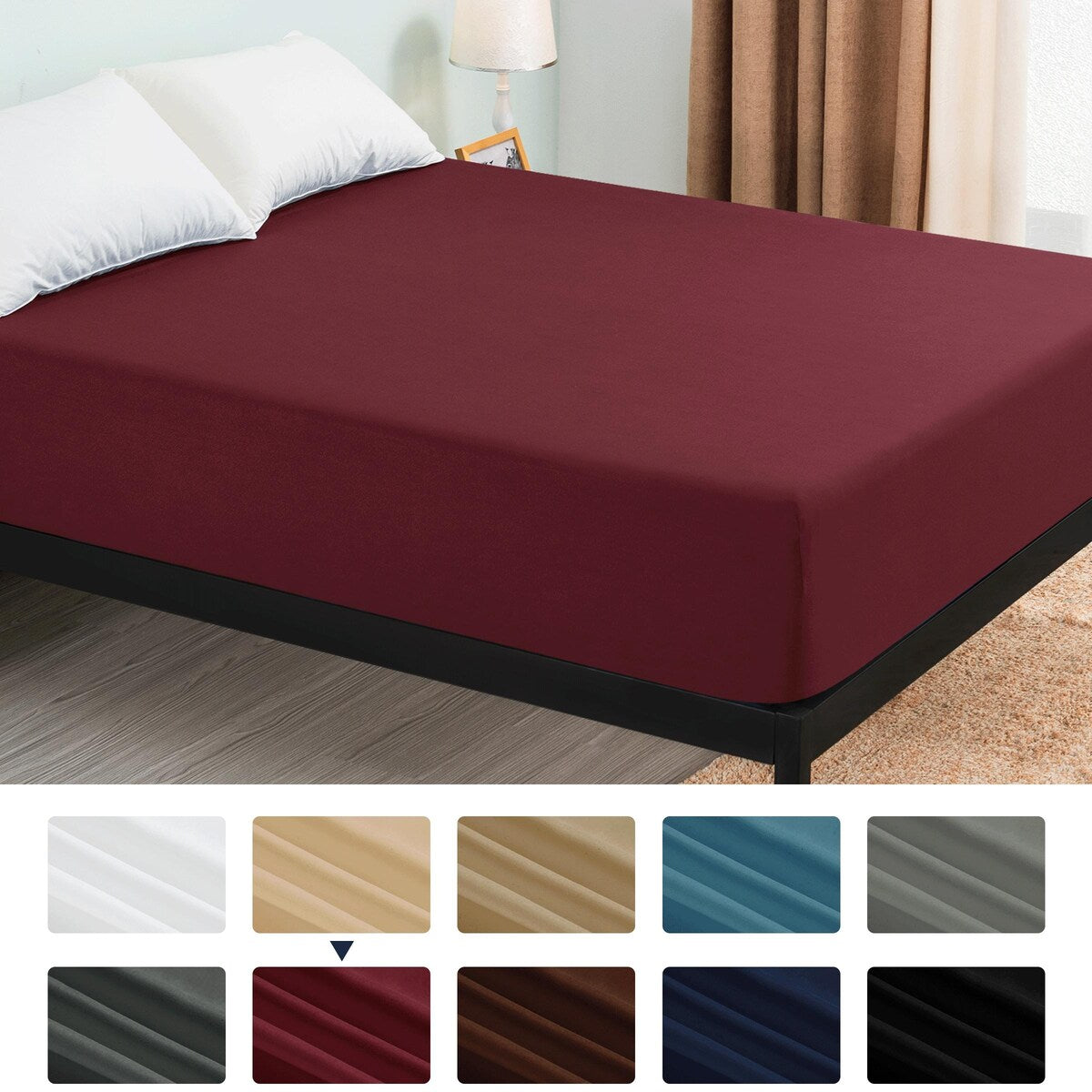Drap-housse à poche profonde en microfibre de qualité supérieure Subrtex de 15 pouces