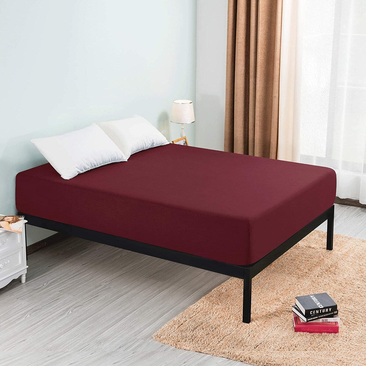 Drap-housse à poche profonde en microfibre de qualité supérieure Subrtex de 15 pouces
