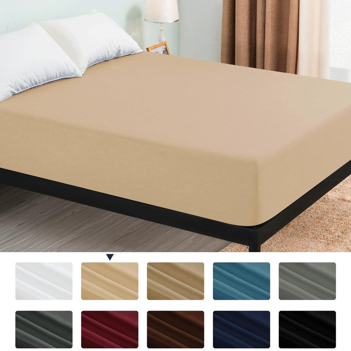 Drap-housse à poche profonde en microfibre de qualité supérieure Subrtex de 15 pouces