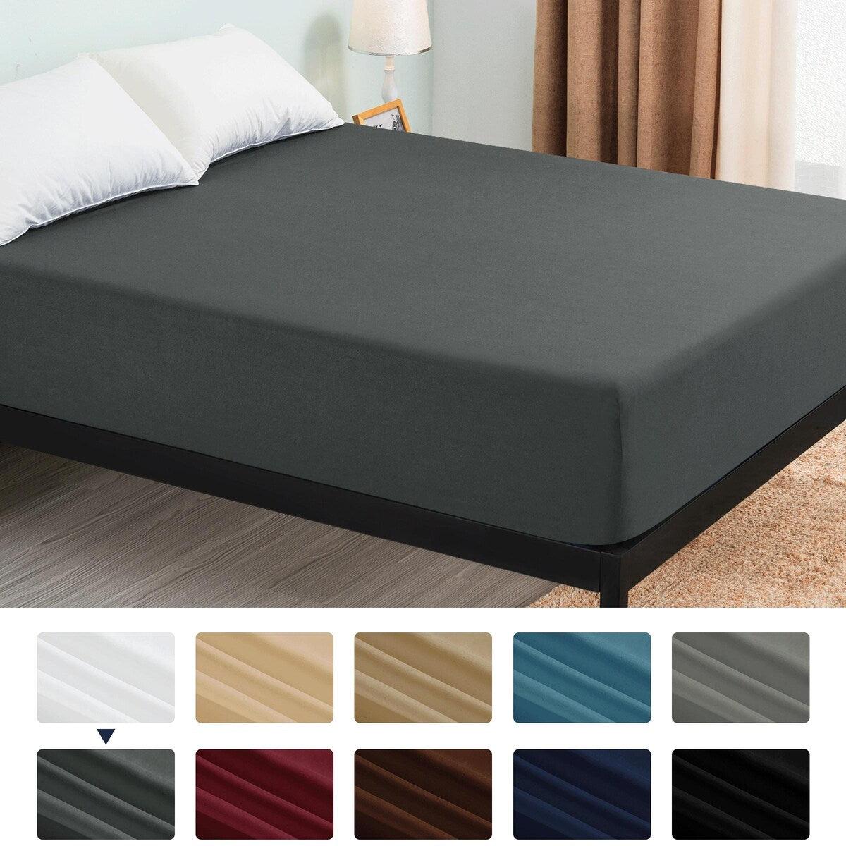 Drap-housse à poche profonde en microfibre de qualité supérieure Subrtex de 15 pouces