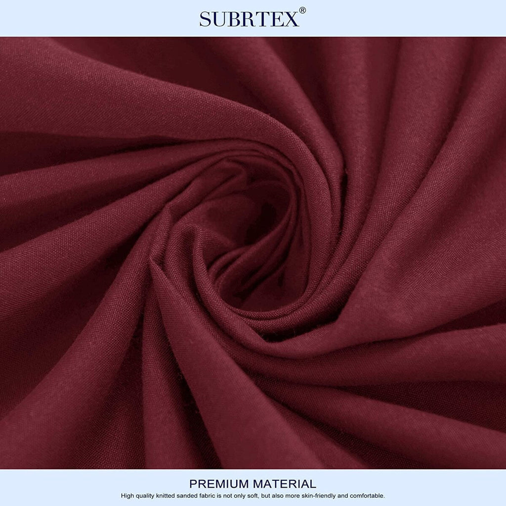 Drap-housse à poche profonde en microfibre de qualité supérieure Subrtex de 15 pouces