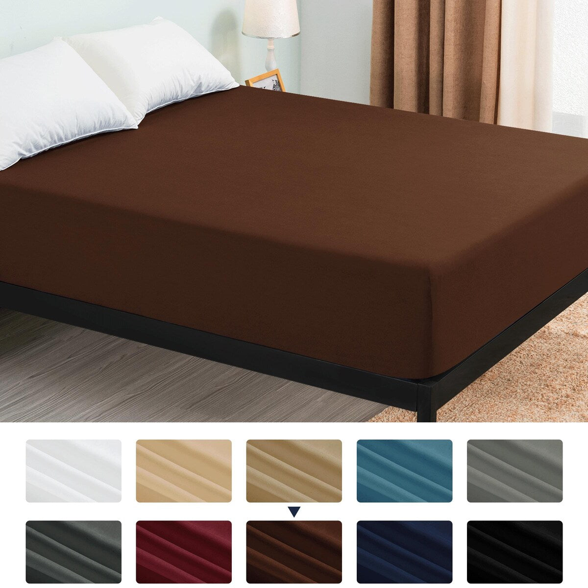 Drap-housse à poche profonde en microfibre de qualité supérieure Subrtex de 15 pouces