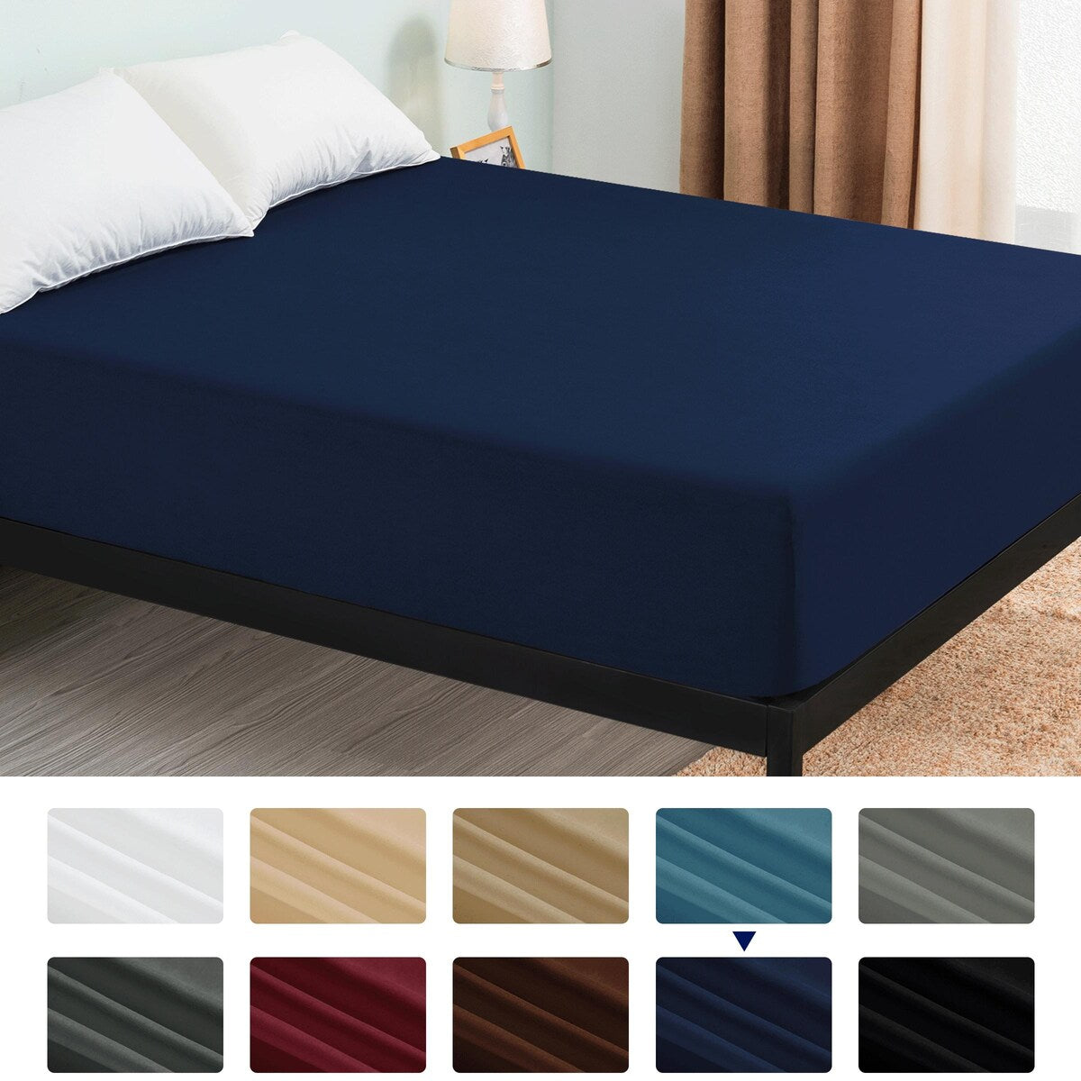 Drap-housse à poche profonde en microfibre de qualité supérieure Subrtex de 15 pouces