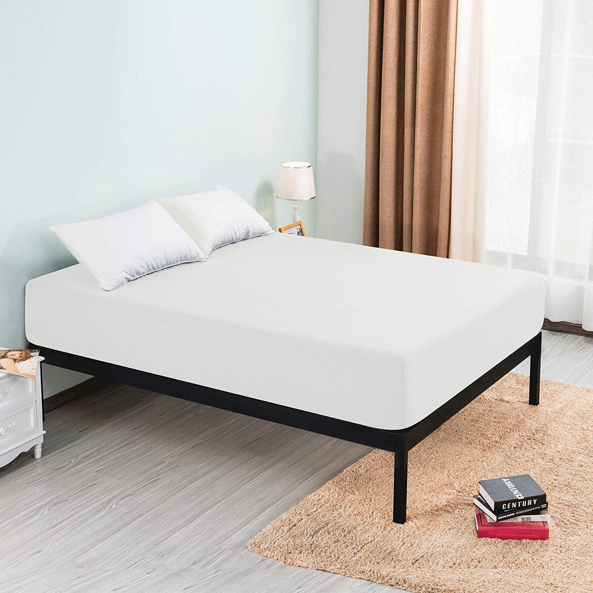 Drap-housse à poche profonde en microfibre de qualité supérieure Subrtex de 15 pouces