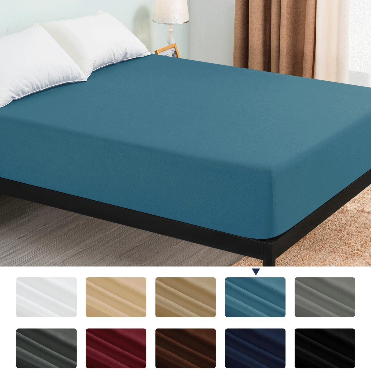 Drap-housse à poche profonde en microfibre de qualité supérieure Subrtex de 15 pouces