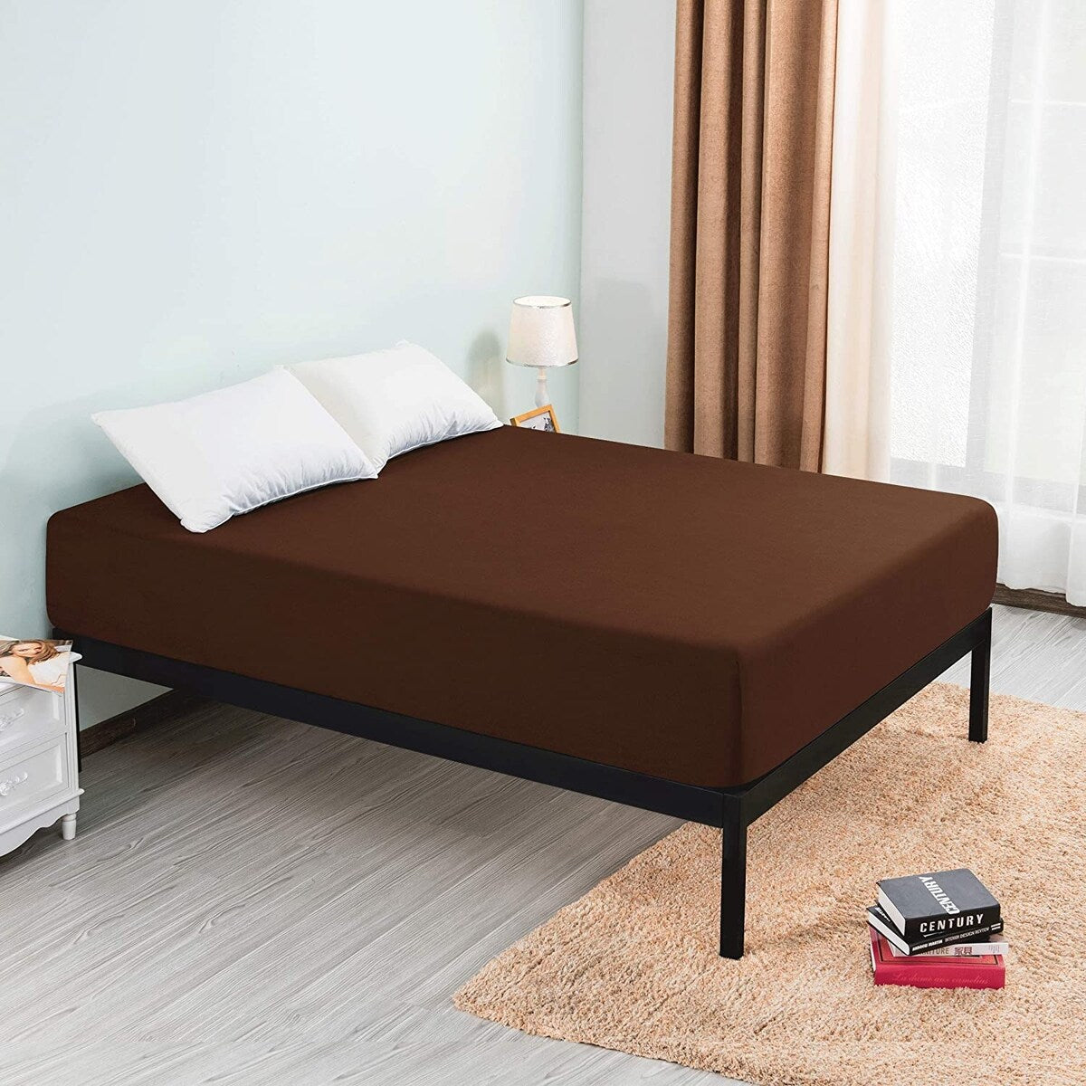 Drap-housse à poche profonde en microfibre de qualité supérieure Subrtex de 15 pouces