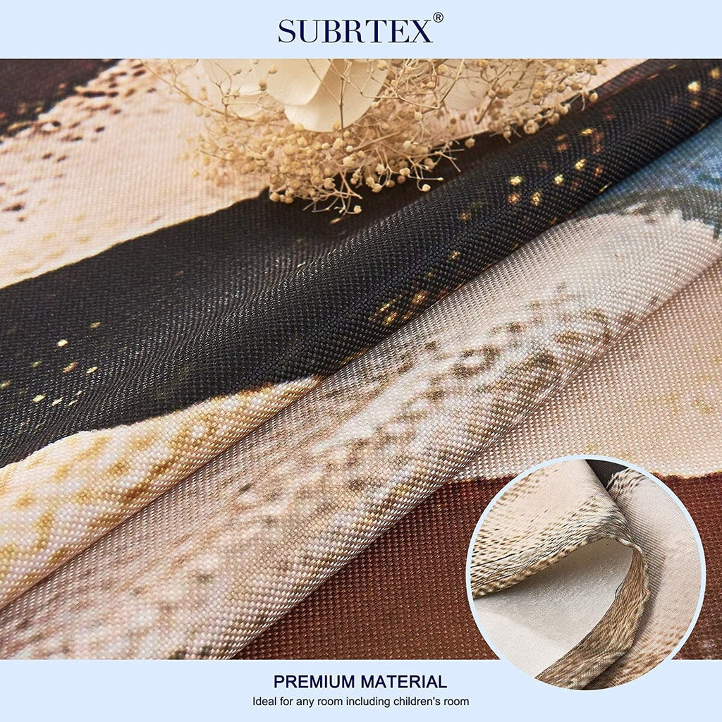 Rideaux occultants imprimés Subrtex, 2 pièces, rideaux de fenêtre colorés