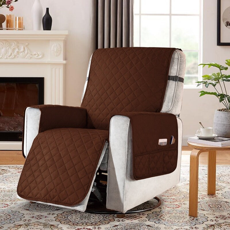 Housse de protection réversible et antidérapante pour fauteuil inclinable Subrtex - Grande taille