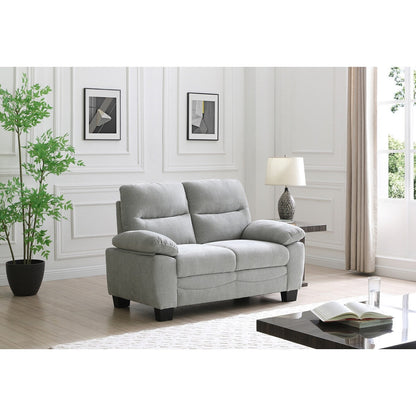 Canapé droit Summerton 59 po en polyester avec accoudoirs coussinés