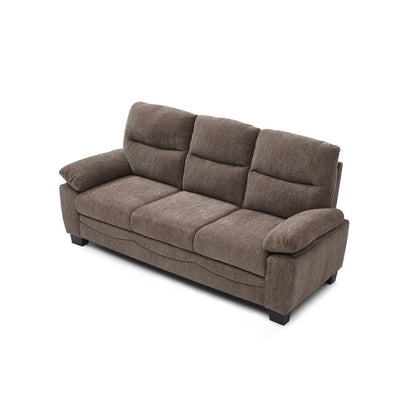 Canapé droit Summerton 78 po en polyester avec accoudoirs coussinés