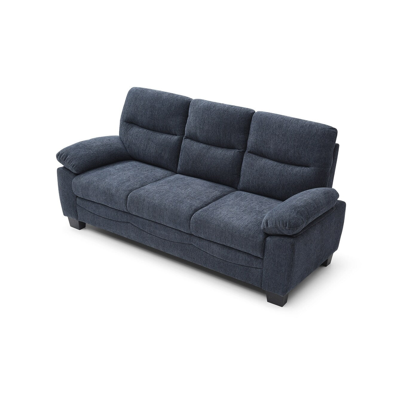 Canapé droit Summerton 78 po en polyester avec accoudoirs coussinés