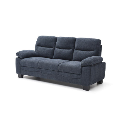 Canapé droit Summerton 78 po en polyester avec accoudoirs coussinés