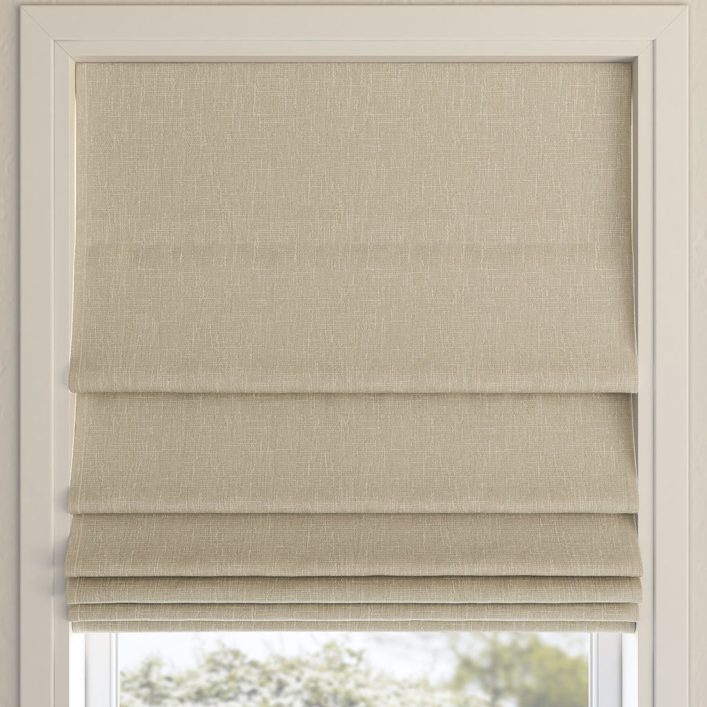 Store romain texturé sans fil Sun Zero Pryer, occultant total
