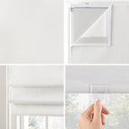 Store romain texturé sans fil Sun Zero Pryer, occultant total