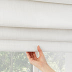 Store romain texturé sans fil Sun Zero Pryer, occultant total