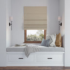 Store romain texturé sans fil Sun Zero Pryer, occultant total