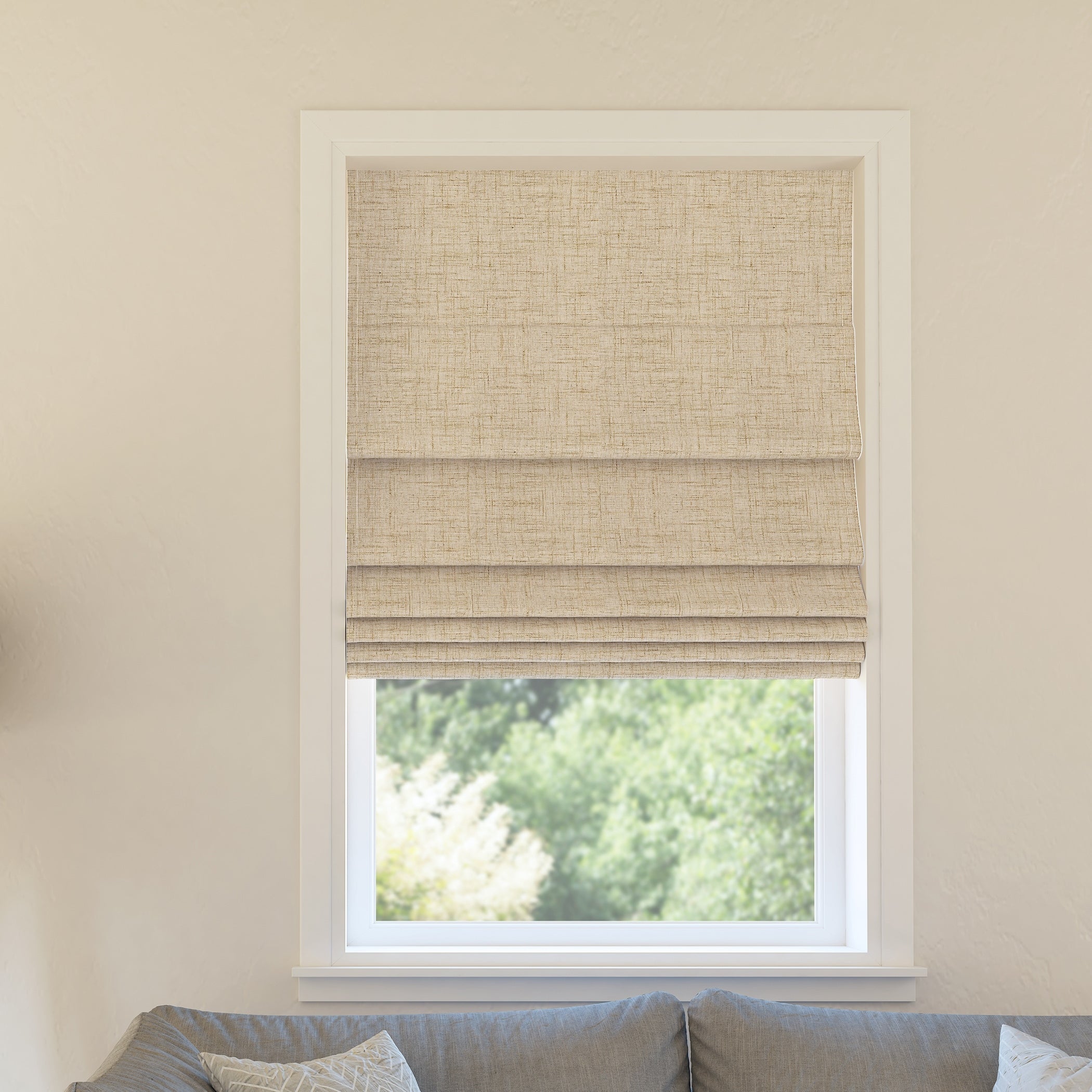 Store romain texturé occultant sans fil Sun Zero Somerton