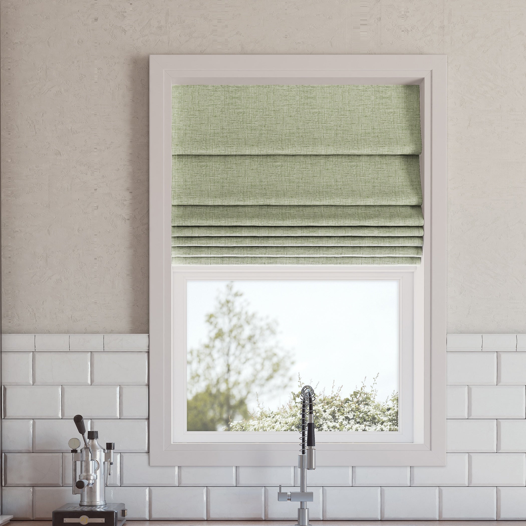 Store romain texturé occultant sans fil Sun Zero Somerton