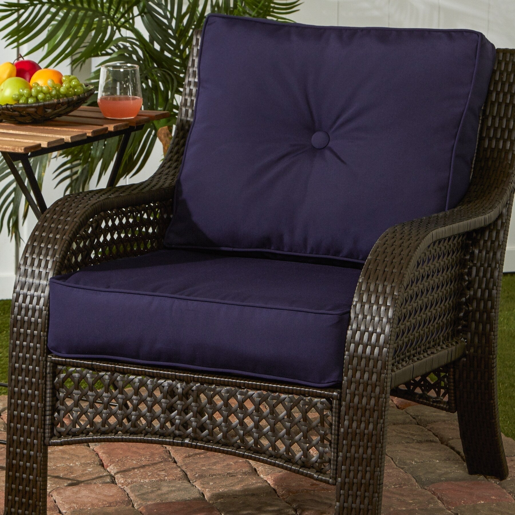 Ensemble de coussins d'extérieur haut de gamme Sunbrella 2 pièces