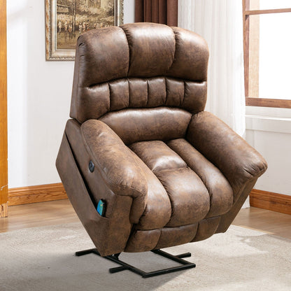 Fauteuil inclinable électrique surdimensionné de 42 po avec massage et chauffage