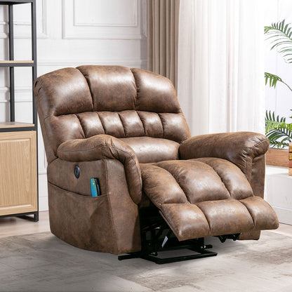 Fauteuil inclinable électrique surdimensionné de 42 po avec massage et chauffage