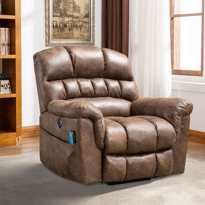 Fauteuil inclinable électrique surdimensionné de 42 po avec massage et chauffage