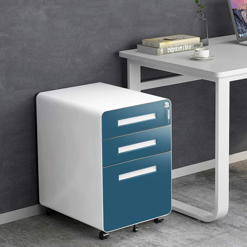 Classeur mobile/vertical à 3 tiroirs pour bureau à domicile