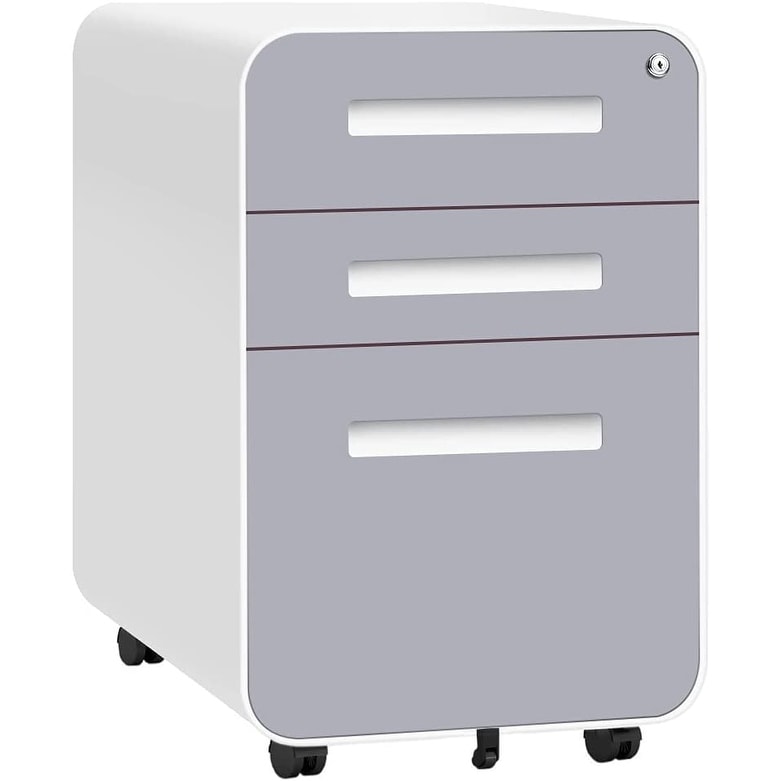 Classeur mobile/vertical à 3 tiroirs pour bureau à domicile
