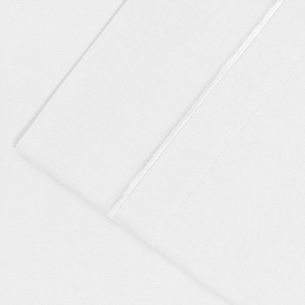 Taie d'oreiller unie en coton 1500 fils de Superior (lot de 2)