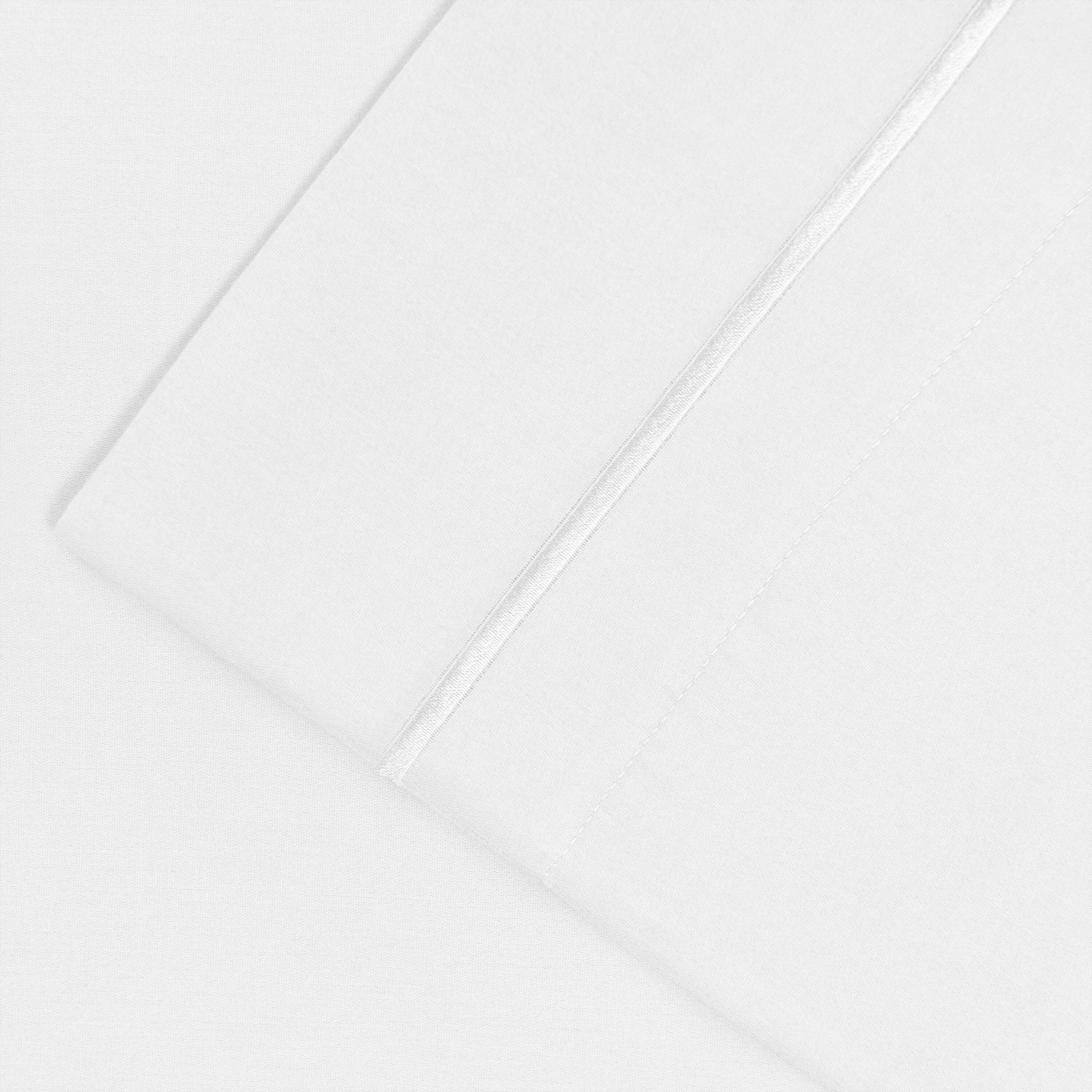 Taie d'oreiller unie en coton 1500 fils de Superior (lot de 2)