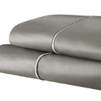 Taie d'oreiller unie en coton 1500 fils de Superior (lot de 2)
