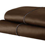 Taie d'oreiller unie en coton 1500 fils de Superior (lot de 2)