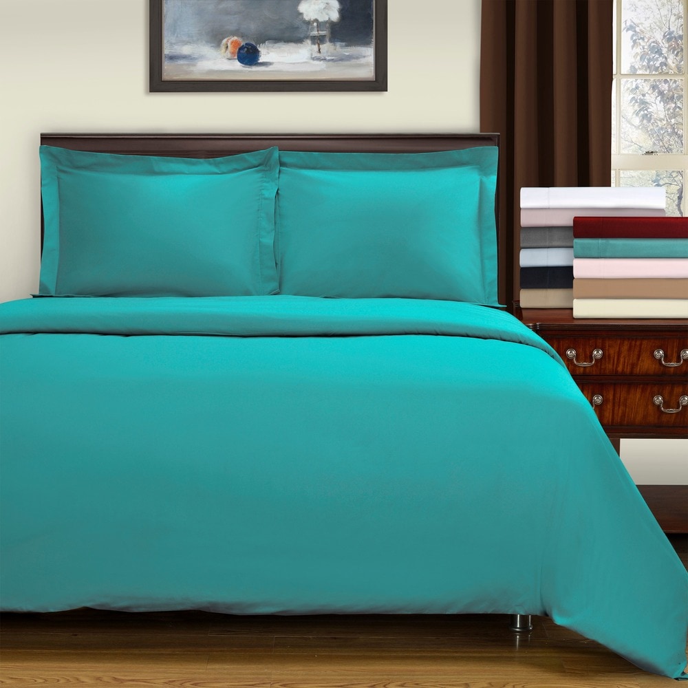 Parure de lit en satin de coton peigné de qualité supérieure 400 fils