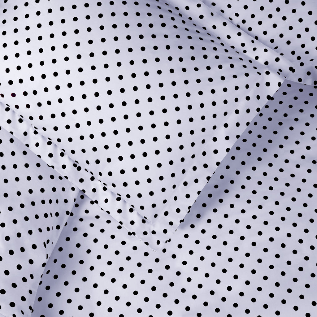 Parure de lit en mélange de coton à pois 600 fils au pouce carré de qualité supérieure