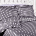 Parure de lit en mélange de coton à pois 600 fils au pouce carré de qualité supérieure