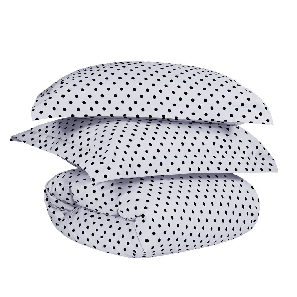 Parure de lit en mélange de coton à pois 600 fils au pouce carré de qualité supérieure