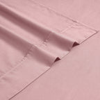 Parure de lit en mélange de coton de qualité supérieure, 1 200 fils au pouce carré, à poches profondes et de couleur unie