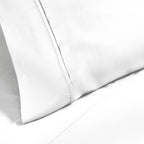 Parure de lit en mélange de coton de qualité supérieure, 1 200 fils au pouce carré, à poches profondes et de couleur unie