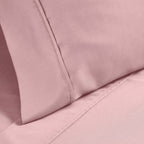 Parure de lit en mélange de coton de qualité supérieure, 1 200 fils au pouce carré, à poches profondes et de couleur unie