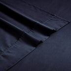 Parure de lit en mélange de coton de qualité supérieure, 1 200 fils au pouce carré, à poches profondes et de couleur unie