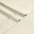 Parure de lit en mélange de coton de qualité supérieure, 1 200 fils au pouce carré, à poches profondes et de couleur unie