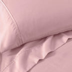 Parure de lit en mélange de coton de qualité supérieure, 1 200 fils au pouce carré, à poches profondes et de couleur unie