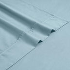 Parure de lit en mélange de coton de qualité supérieure, 1 200 fils au pouce carré, à poches profondes et de couleur unie