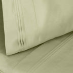 Parure de draps unie en coton égyptien de qualité supérieure 1000 fils au pouce carré avec poche profonde