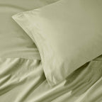 Parure de draps unie en coton égyptien de qualité supérieure 1000 fils au pouce carré avec poche profonde