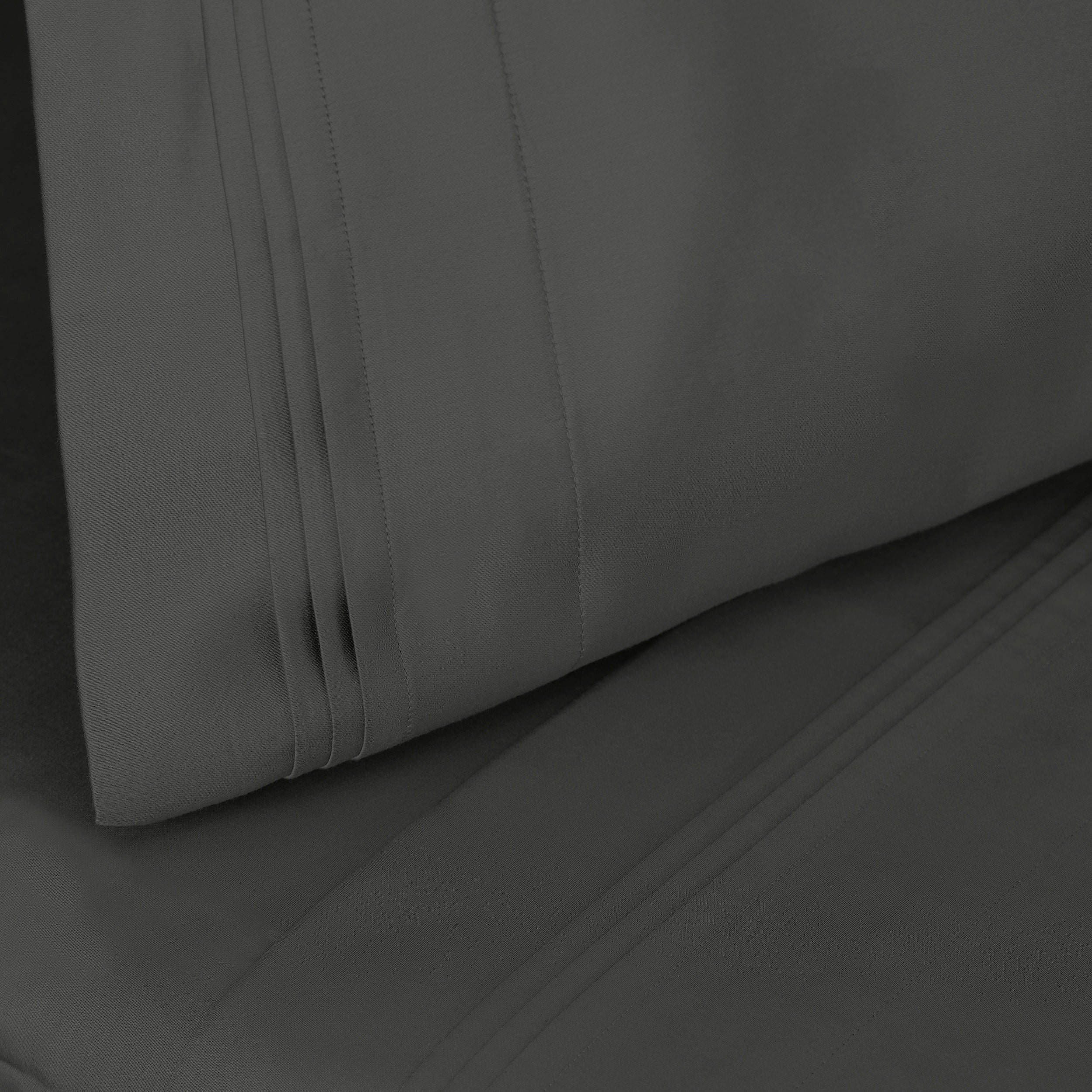 Parure de draps unie en coton égyptien de qualité supérieure 1000 fils au pouce carré avec poche profonde