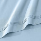 Parure de draps unie en coton égyptien de qualité supérieure 1000 fils au pouce carré avec poche profonde